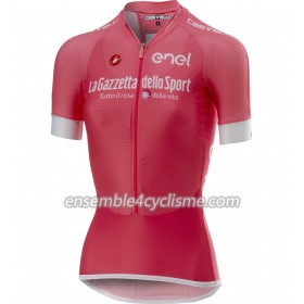 Femme Maillot Cyclisme Rose 2018 Tour d'Italie